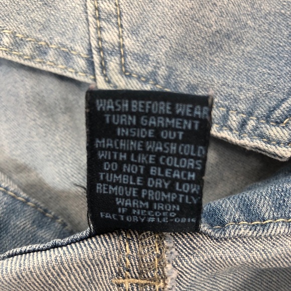 Blue Spice Denim Short Overalls 0 - Picture 6 of 13